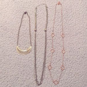 3 Forever21 necklaces